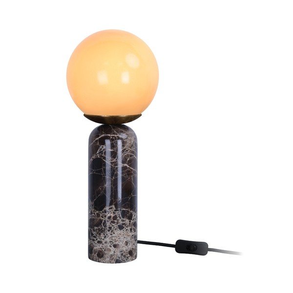 Tumepruun marmorist laualamp (kõrgus 38 cm) Lazio Sphere - Leitmotiv-image-3