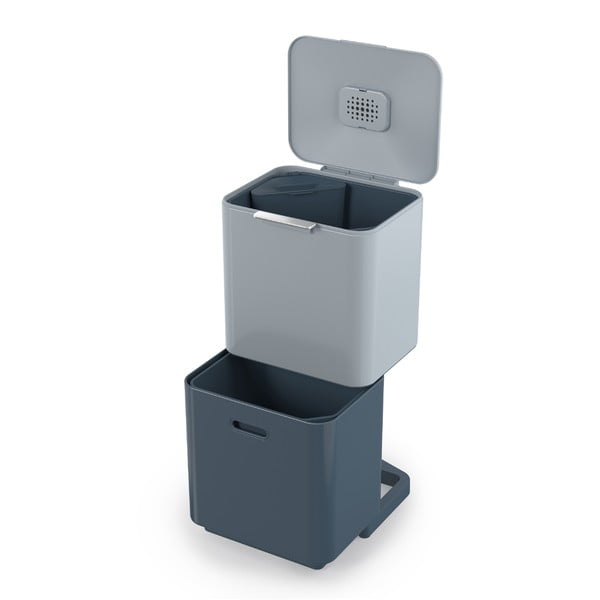 Prügikast sorteeritud jäätmete jaoks 30l + 30l Totem Max Sky - Joseph Joseph-image-1