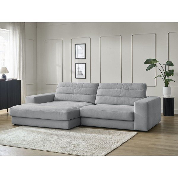 Helehall sametist nurgadiivan (vasak nurk/diivanvoodiga) Sierra - Bobochic Paris-image-1