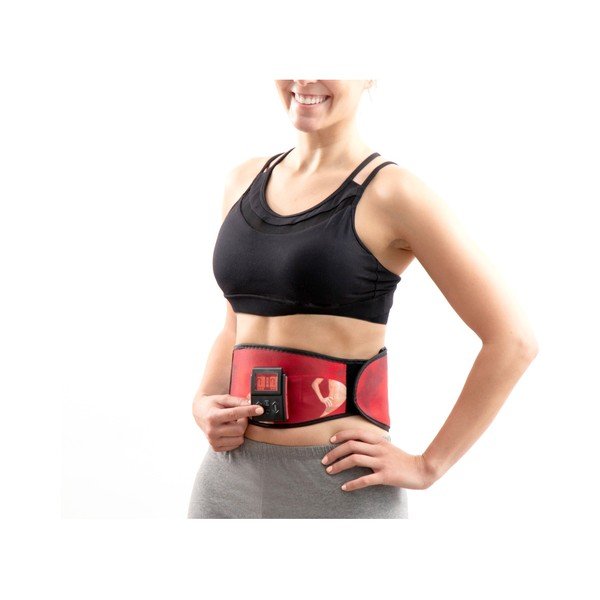 Červený elektrostimulační pás InnovaGoods Abdo King-image-2