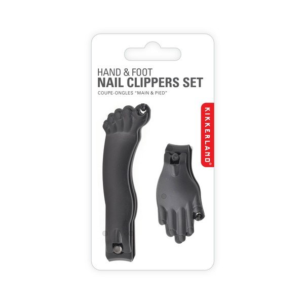 Sada 2 kleštiček na nehty Kikkerland Carbon Foot And Hand-image-1