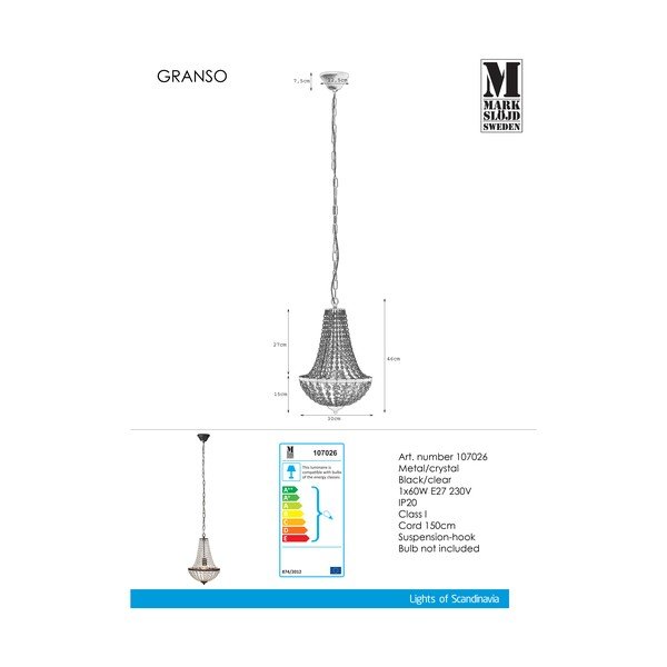 Riippvalgusti ø 30 cm Gränsö – Markslöjd-image-2