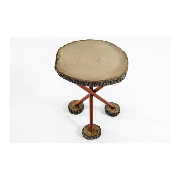 Odkládací stolek ze dřeva dubu a křídloku Mambi
