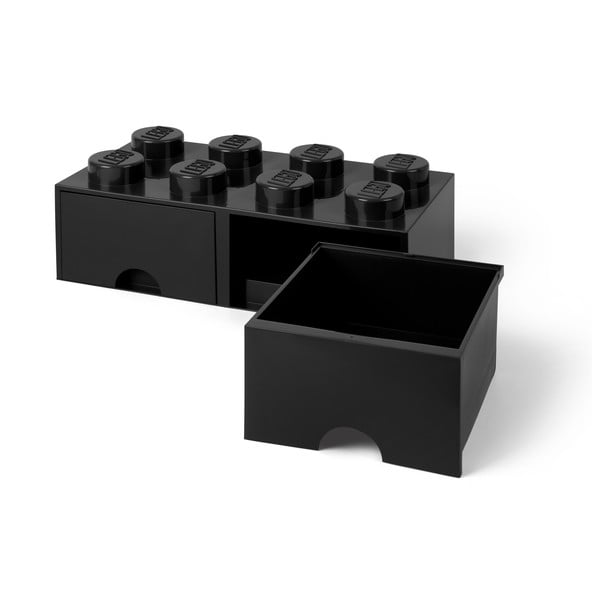 Musta värvi kahe sahtliga hoiukast - LEGO®-image-3