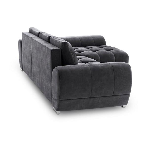 Tumehall nurgadiivan sametiga , parempoolne nurk , parempoolne nurgakate Nuage - Windsor & Co Sofas-image-3