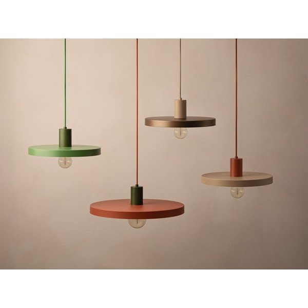 Helepruun metallist ripplamp ø 30 cm Ori - Micadoni-image-1