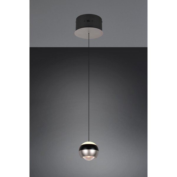 Must/hõbedane LED-rippvalgusti ø 15,5 cm Orbit - Trio Select-image-4