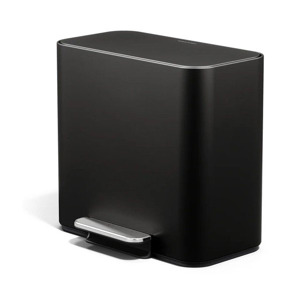 Matt must terasest prügikast sorteeritud jäätmete jaoks/pealeasutav 15 l Dual Mini - simplehuman