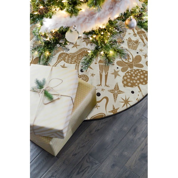 Puuvillane vaip jõulupuu all , ø 130 cm Golden Nut Cracker - Butter Kings-image-1