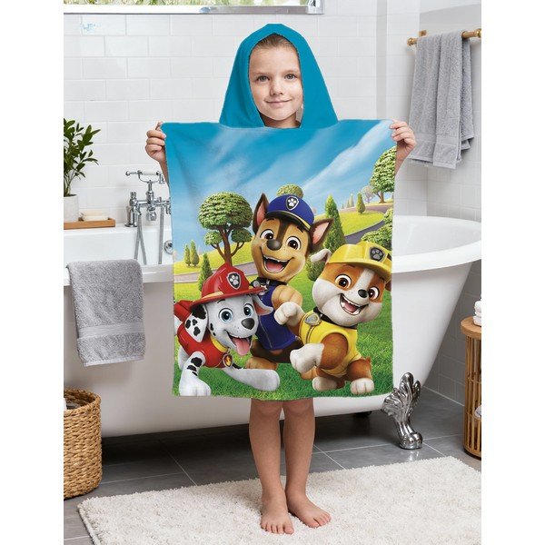 Puuvillane laste pontšo suurus 3-8 aastat Paw Patrol - Jerry Fabrics-image-1