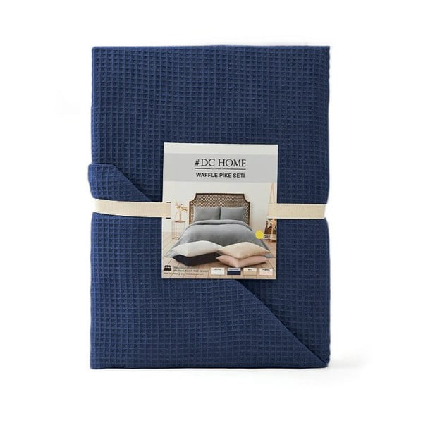 Tumesinine voodikate 200x220 cm Waffle - Mijolnir-image-2