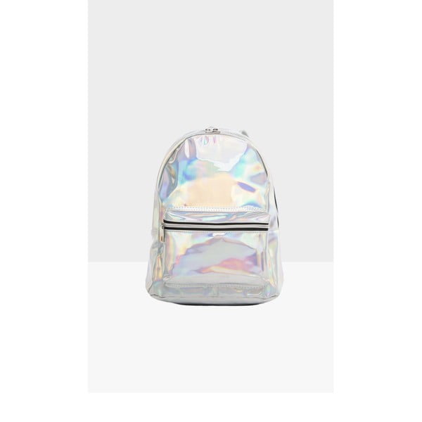 Dámský batoh ve stříbrné barvě Mori Italian Factory Neon