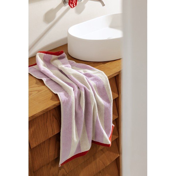 Frotee puuvillane vannirätik lavendli/kreemika värvi 70x140 cm Gobo - noo.ma-image-4