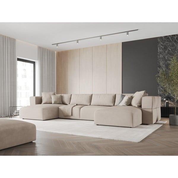 Beež U-kujuline nurgadiivan Esther - Milo Casa-image-1