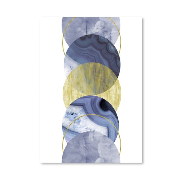 Plakát Americanflat Blue Moonlight, 30 x 42 cm