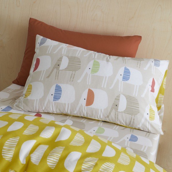 Puuvillane beebivoodipesu 200x135 cm Minbu Elephant - Pineapple Elephant-image-2