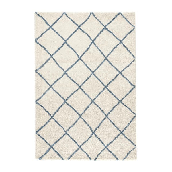 Bílý koberec Mint Rugs Grid, 160 x 230 cm