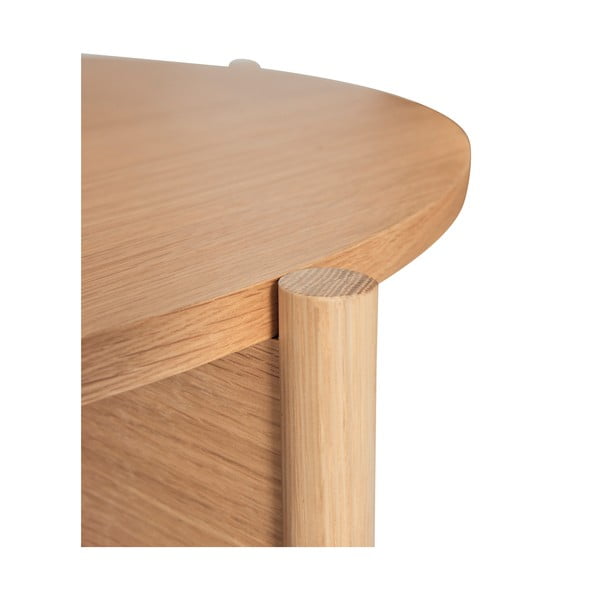 Ümmargune kohvilaud tammepuidust naturaalses värvitoonis ø 86 cm Heritage - Hübsch-image-3