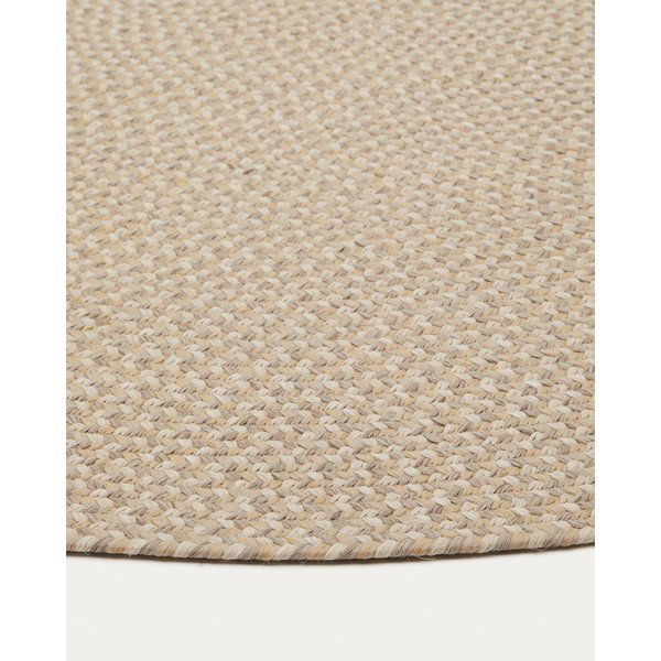 Beež õuevaip taaskasutatud kiududest 160x230 cm Rodhe - Kave Home-image-4