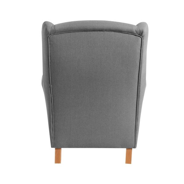 Šedé křeslo ušák Max Winzer Lorris Gray-image-4