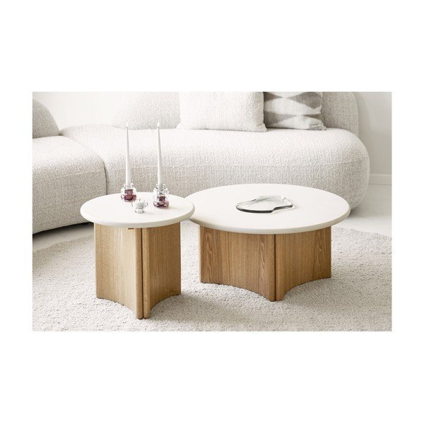 Ümmargune abilaud betoonplaadiga ø 50 cm Motril - House Nordic-image-1