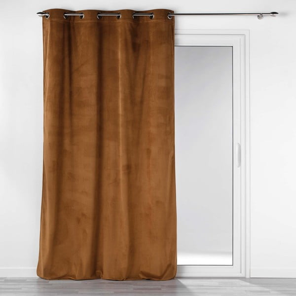 Pruun velvetist kardin 140x260 cm Casual - douceur d'intérieur