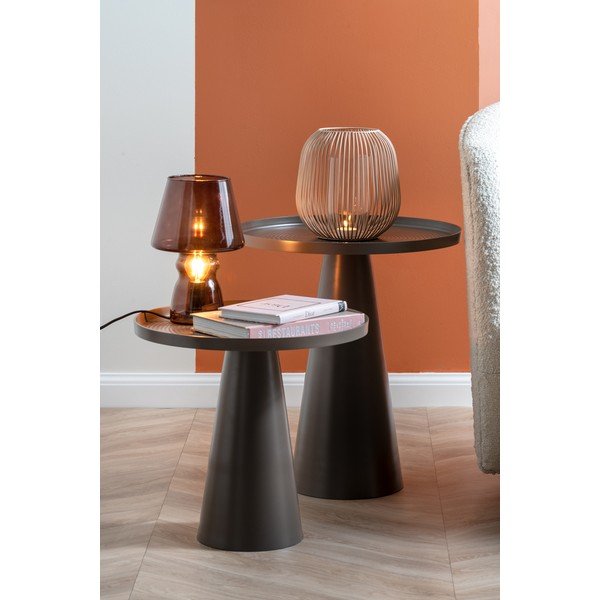 Tumepruun klaasist laualamp Klaas, kõrgus 25 cm - Leitmotiv-image-1