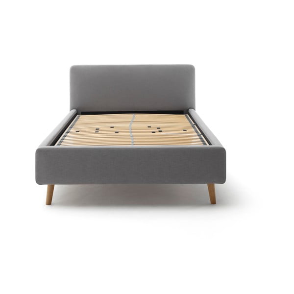 Hall polsterdatud kaheinimesevoodi koos voodipõhja ja panipaigaga 140x200cm Mattis - Meise Möbel-image-3