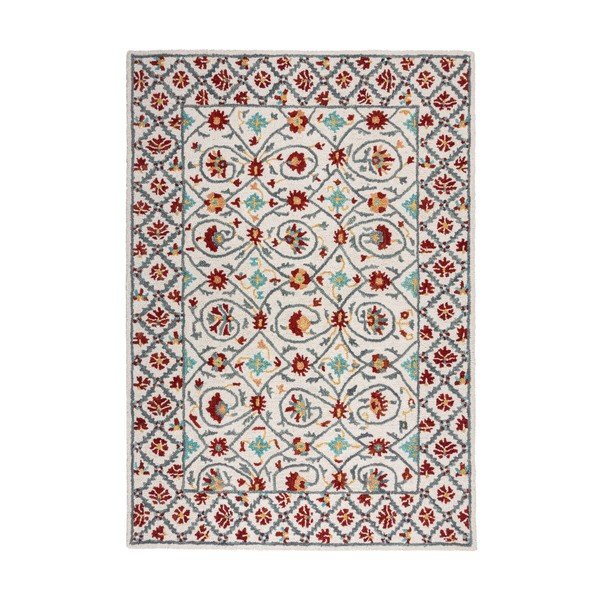 Punane-sinine käsitsi kootud villane vaip 160x230 cm Iris Traditional - Flair Rugs-image-4