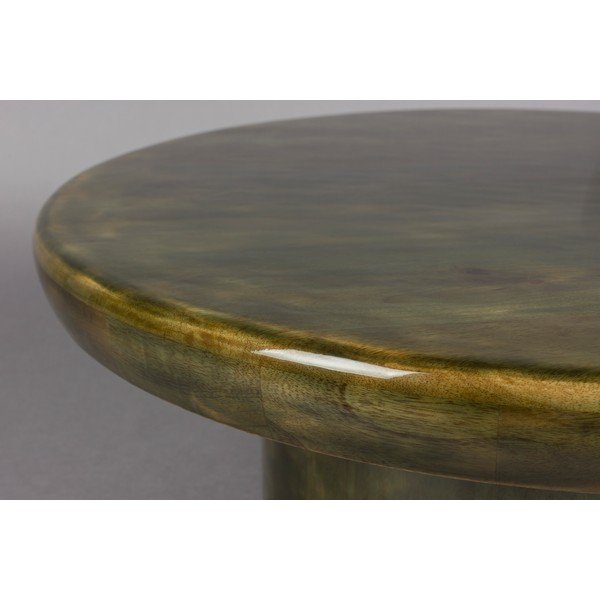 Roheline ümmargune mangopuidust kohvilaud ø 60 cm Mush - Dutchbone-image-2