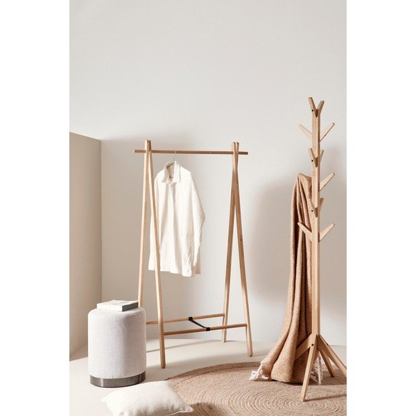 Must kasepuidust riidepuuriiul 91x151x50 cm Daiki - Yes Everyday-image-1