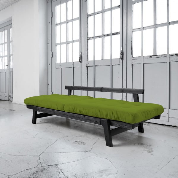Rozkládací pohovka Karup Step Black/Lime-image-2