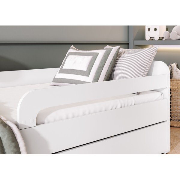 Valge lastevoodi koos voodipõhjaga 80x160 cm Duuli - ELTAP-image-3