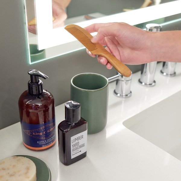 Roheline keraamiline hambaharja tass Vanity Eco Vanity - iDesign-image-1