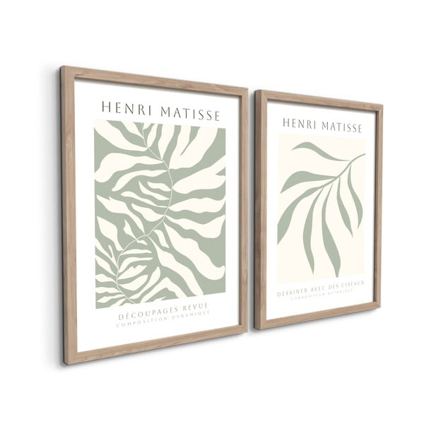 Raamides plakatid, 2tk komplektis 30x40 cm Sage - Styler-image-2