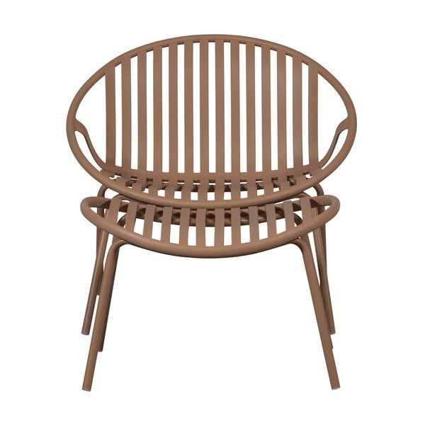 Roosa plastikust aiatool koos jalatoega Bruce - WOOOD-image-4