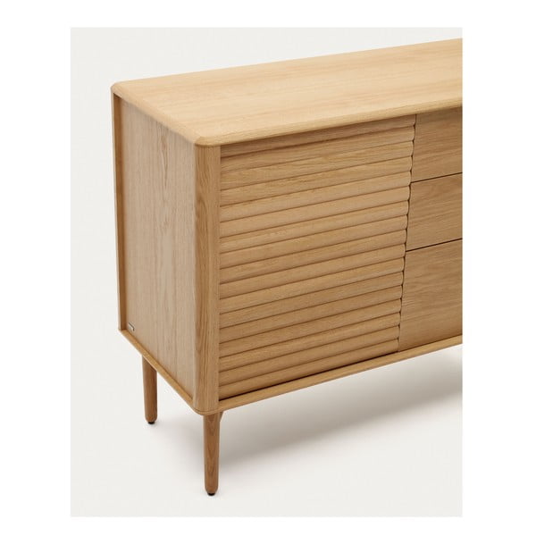 Tammedekooriga madal kummut  105x86 cm Lenon - Kave Home-image-3