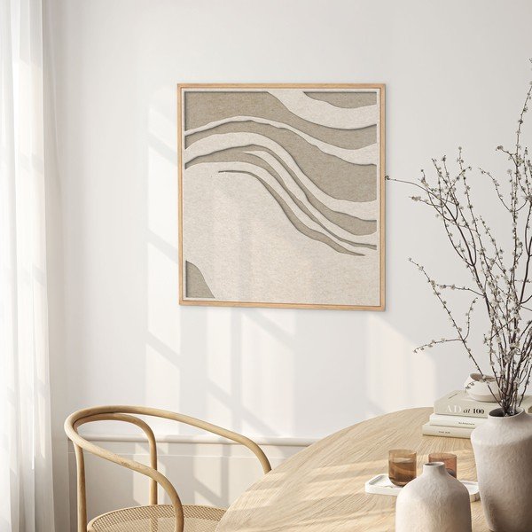 3D-pilt raamiga/akustiline 62x62 cm Sacred Silence 2 - Malerifabrikken-image-2