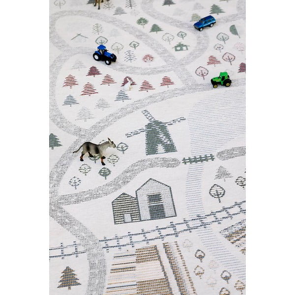 Valge kahepoolne laste vaip , 160 x 230 cm Ülejõe - Narma-image-3