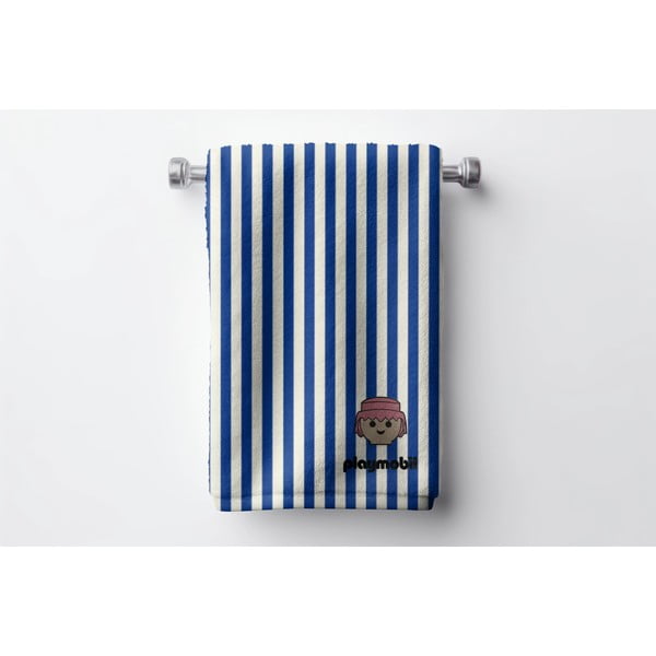 Sinine puuvillane beebirätik 75x140 cm Stripes - Playmobil