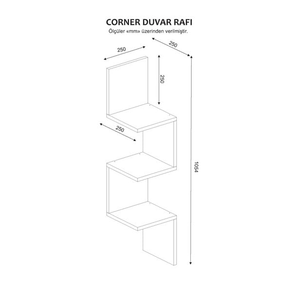 Bílá nástěnná knihovna s policemi Corner-image-3