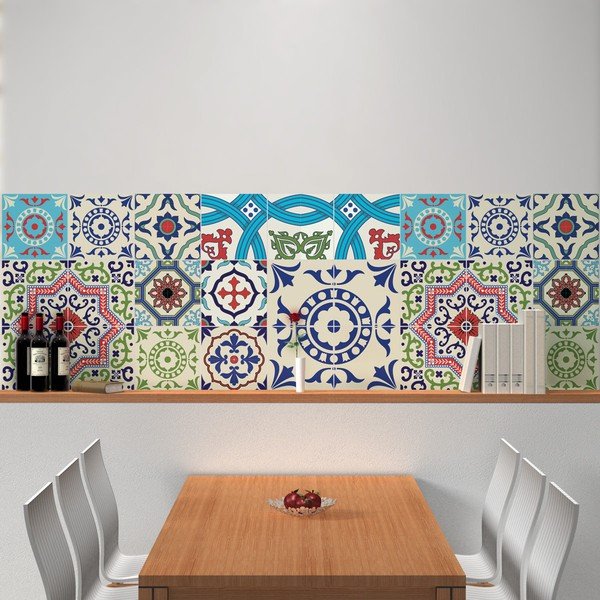 Sada 30 samolepek Ambiance Azulejos Salsa, 50 x 60 cm-image-4