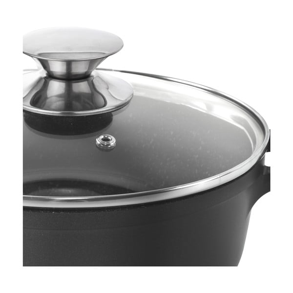 Pfluon Granit kleepumisvastane klaasist kaanega pott , ⌀ 24 cm Grande - Orion-image-4