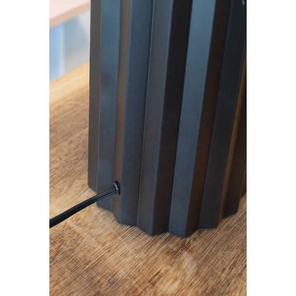 Must laualamp tekstiilvarjuga (kõrgus 60 cm) Hashira - Markslöjd-image-2