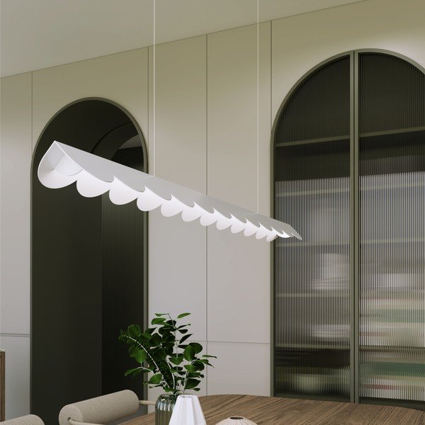 Hallikaspruun alumiiniumist LED-rippvalgusti BISCUIT - Thoro-image-1