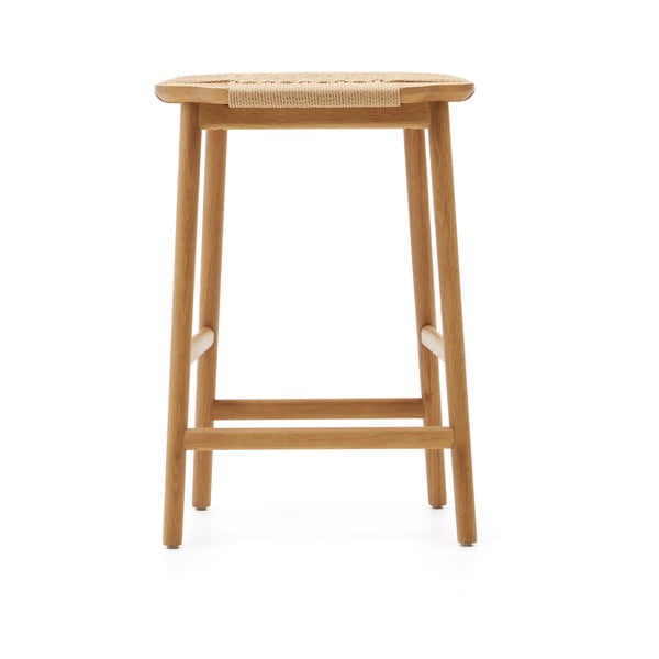 Tammepuust baaritool (istme kõrgus 65 cm) Enit - Kave Home-image-2