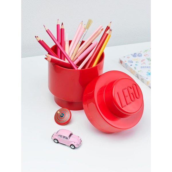 Punane ümmargune hoiukarp , ⌀ 12,5 cm - LEGO®-image-2