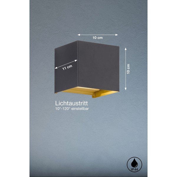 LED välis seinavalgusti (kõrgus 10 cm) Thore - Fischer & Honsel-image-1