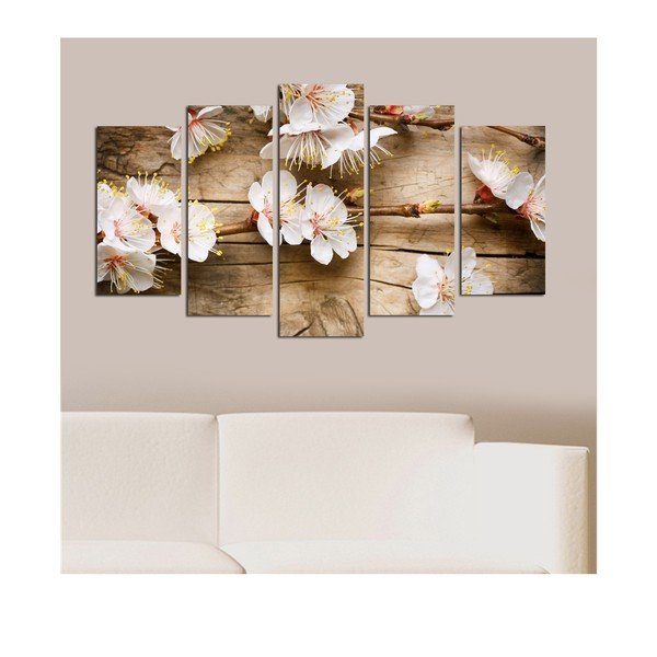 Mitmeosaline maal Lill õitses, 110 x 60 cm - Wallity-image-1