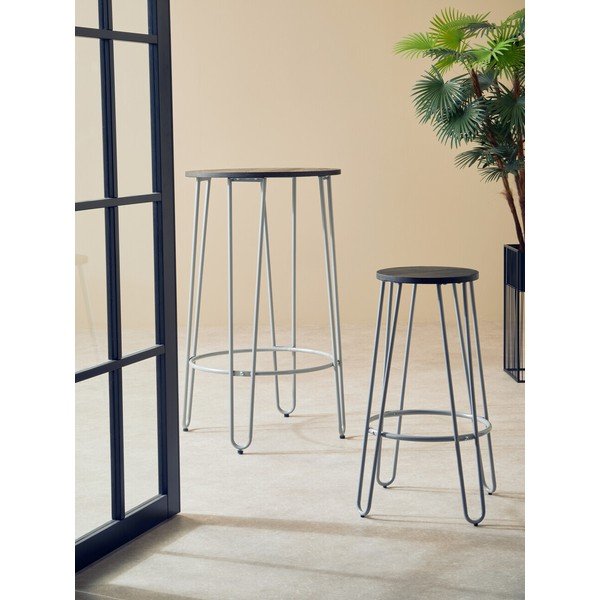 Hall/tume naturaalsest jalakaspuidust baaritool (istme kõrgus 75 cm) District - Premier Housewares-image-1
